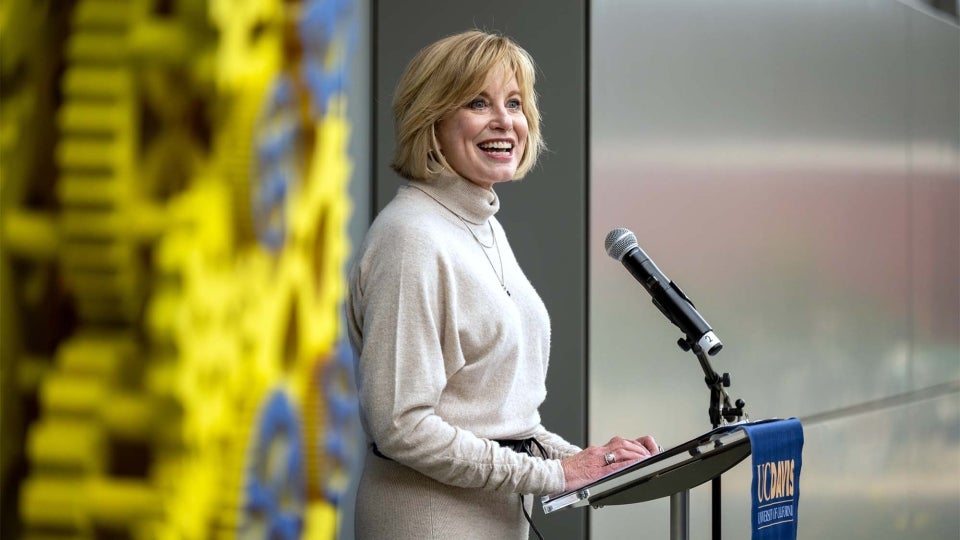 Diane Bryant ’85 said she was once one of just eight women in an engineering class of 200. (José Luis Villegas/UC Davis)