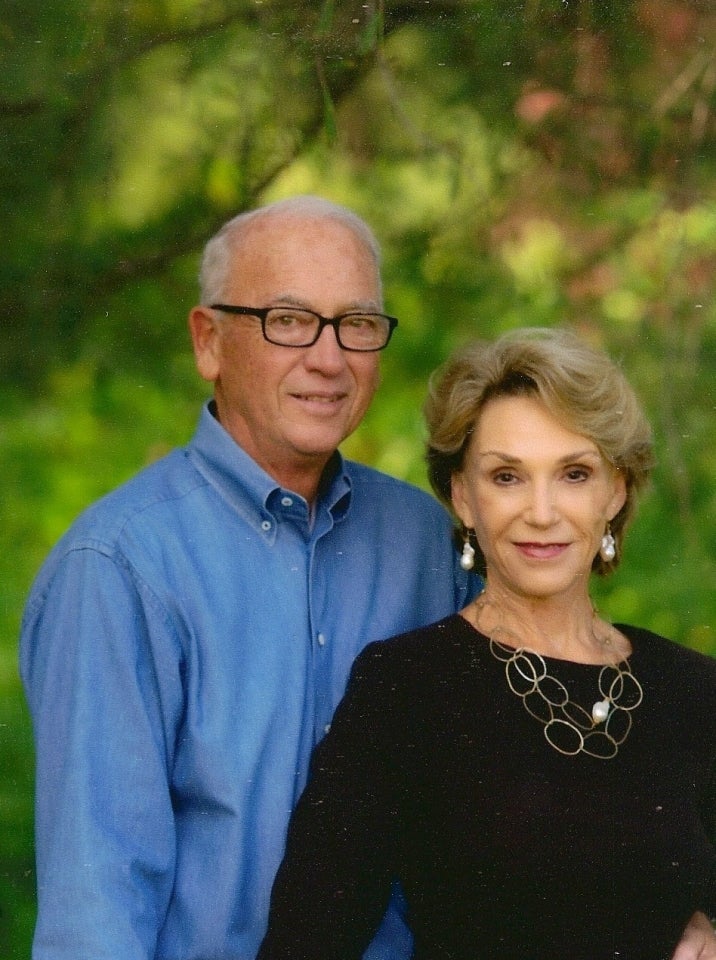 Couples portrait of Gerry and Carol Parker.