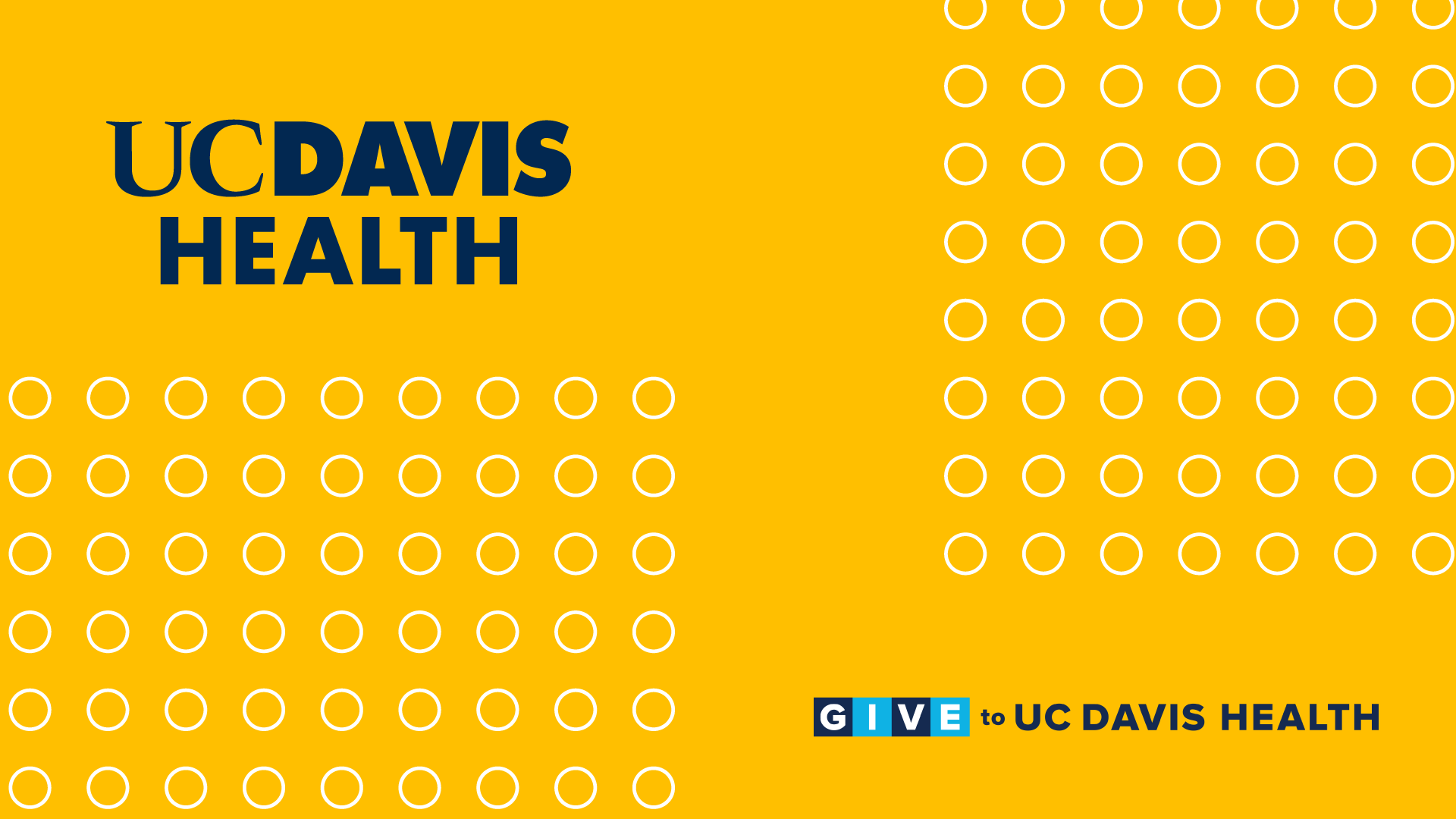 Aggie gold UC Davis Health zoom background