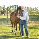 Mark McLean with his horse, Easy