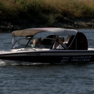 A boat on a river